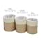 6 Pack: Honey Can Do Green &#x26; Beige Small Nesting Paper Straw Baskets with Handles Set